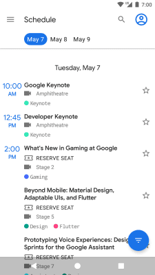 Скриншот приложения Google I/O 2019 - №2