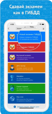 Скриншот приложения Рэй.Экзамен ПДД 2022: билеты - №2