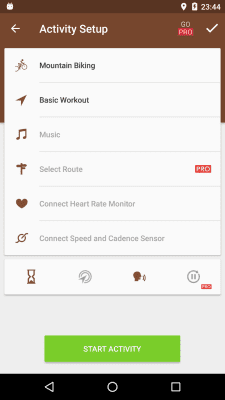 Скриншот приложения Runtastic Mountain Bike - №2