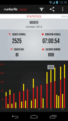 Скриншот приложения Runtastic Squats Приседания - №2