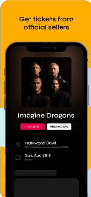 Скриншот приложения Bandsintown Concerts - №2