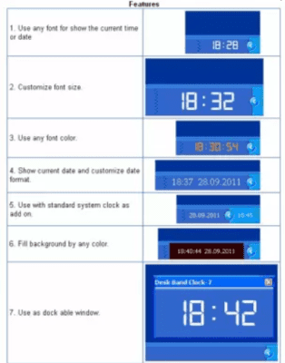 Скриншот приложения Desk Band Clock-7 - №2