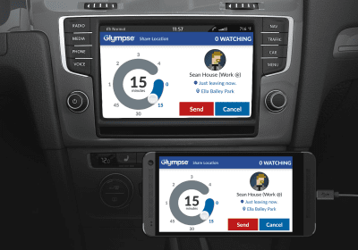 Скриншот приложения Glympse for Auto - Share GPS - №2