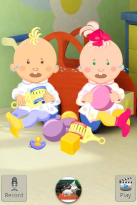 Скриншот приложения Talking Baby Twins - №2