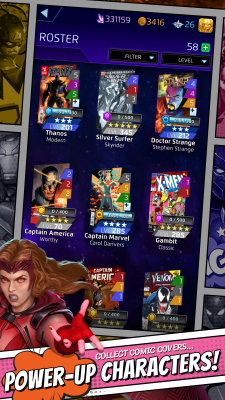 Скриншот приложения MARVEL Puzzle Quest - №2