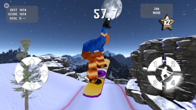 Скриншот приложения Crazy Snowboard - №2