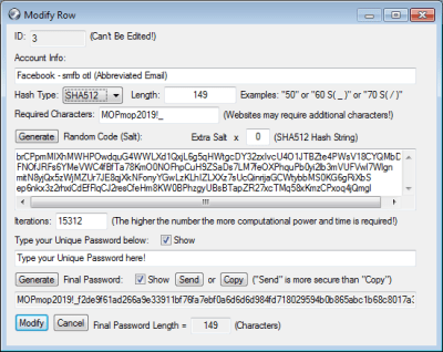 Скриншот приложения Multi One Password - №2