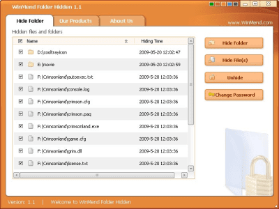 Скриншот приложения WinMend Folder Hidden - №2