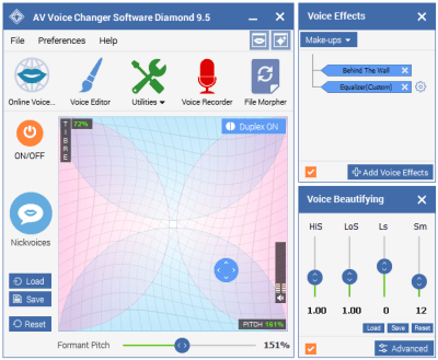 Скриншот приложения AV Voice Changer Software Diamond - №1