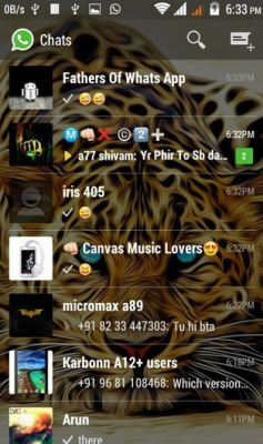 Скриншот приложения WhatsApp Transparent - №1