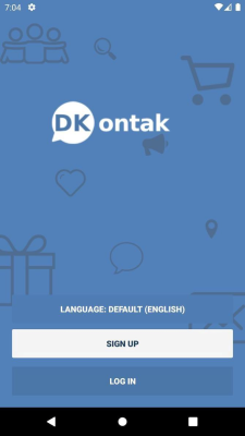 Скриншот приложения Dalam Kontak - Быстрый и надежный мессенджер с элементами социальной сети ! - №1