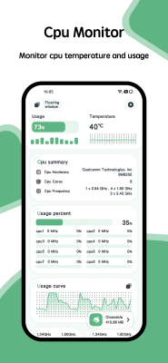 Скриншот приложения CPU Monitor - temperature - №1