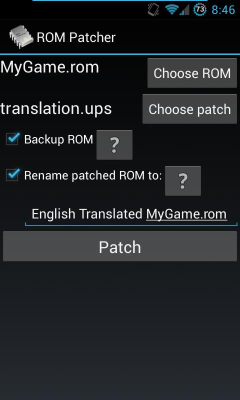 Скриншот приложения ROM Patcher - №1