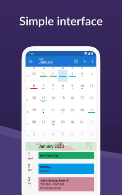 Скриншот приложения DigiCal Calendar Agenda - №1