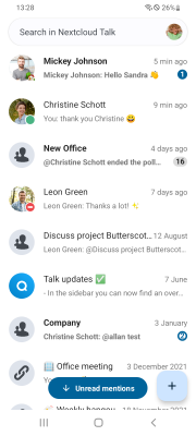 Скриншот приложения Nextcloud Talk - №1