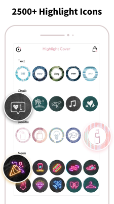 Скриншот приложения Highlight Cover Maker - №2
