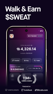 Скриншот приложения Sweat Wallet - №1