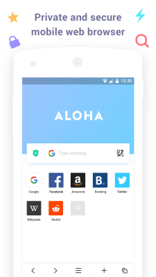 Скриншот приложения Aloha Browser Lite - №1