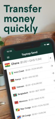 Скриншот приложения Taptap Send - №1