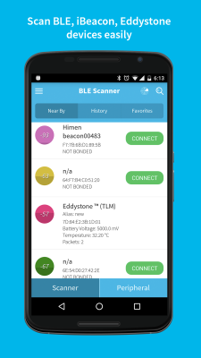 Скриншот приложения BLE Scanner - №1