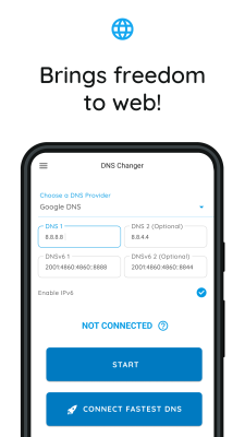 Скриншот приложения DNS Changer - №1