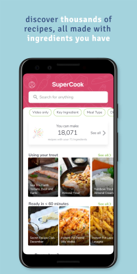 Скриншот приложения SuperCook - Recipe Generator - №2