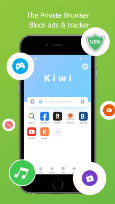 Скриншот приложения Kiwi VPN & Private Browser - №2