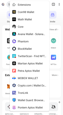 Скриншот приложения Mises Browser - №2