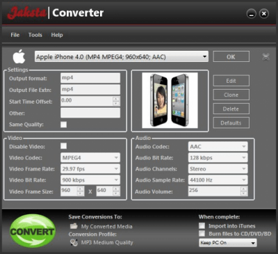 Скриншот приложения Jaksta Converter - №2