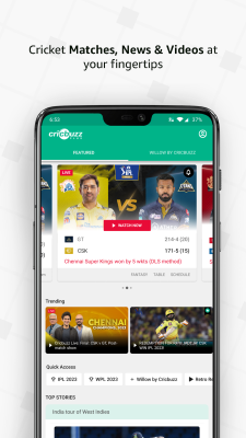 Скриншот приложения Cricbuzz - №1