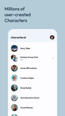 Скриншот приложения Character AI - №2