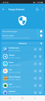 Скриншот приложения Popup ads Detector and Remover - №1