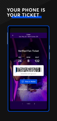 Скриншот приложения Ticketmaster - №1
