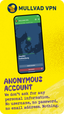 Скриншот приложения Mullvad VPN - №1