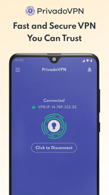 Скриншот приложения PrivadoVPN - №1