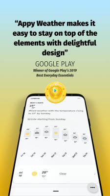 Скриншот приложения Appy Weather - №1