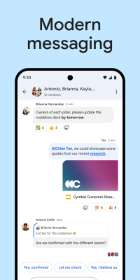 Скриншот приложения Google Chat - №1