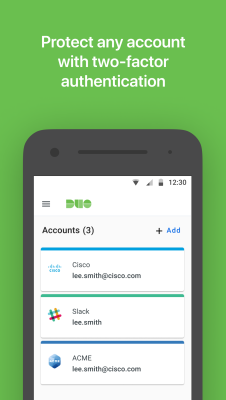Скриншот приложения Duo Mobile - №1