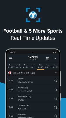 Скриншот приложения Livescore by SoccerDesk - №1