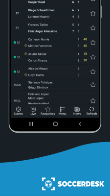 Скриншот приложения Livescore by SoccerDesk - №2