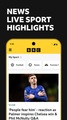 Скриншот приложения BBC Sport - №1