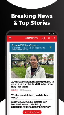Скриншот приложения CBC News - №1