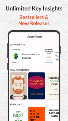 Скриншот приложения Audiobooks by StoryShots - №1