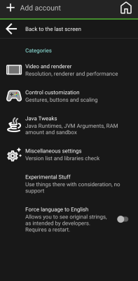 Скриншот приложения PojavLauncher - №2