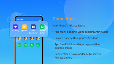 Скриншот приложения Clone App-Parallel Dual Space - №1