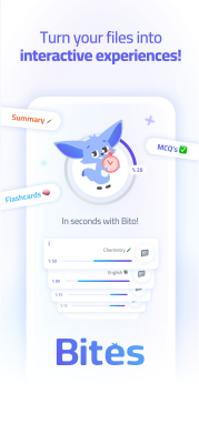Скриншот приложения Bites: AI-Powered Studying! - №1