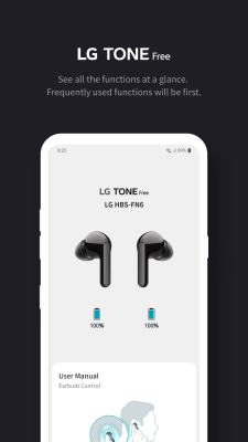 Скриншот приложения LG TONE Free - №1