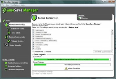 Скриншот приложения GameSave Manager - №2