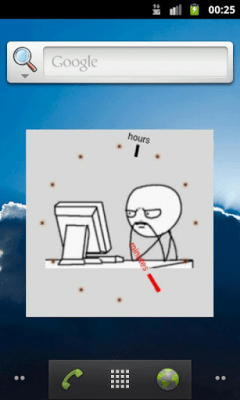 Скриншот приложения Troll face clock widget - №2