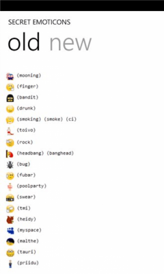 Скриншот приложения Secret Emoticons - №2